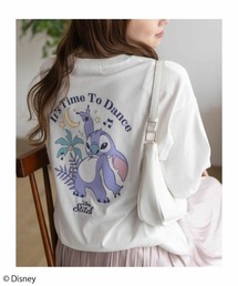Disney キャラクタープリント刺繍Tシャツ