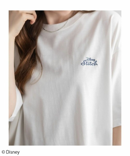 Disney(ディズニー)の「Disney キャラクタープリント刺繍Tシャツ(Tシャツ/カットソー・レディース・スミクロ/オートミール/グレー系/オフホワイト・フリー)」の18枚目の写真