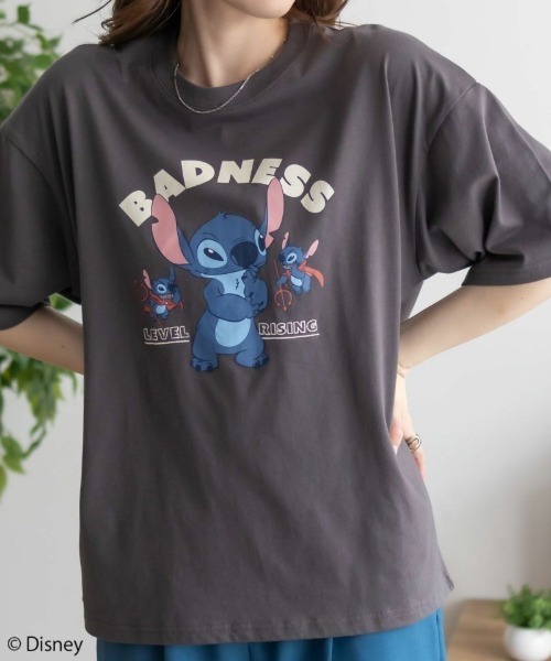 Disney(ディズニー)の「Disney キャラクタープリント刺繍Tシャツ(Tシャツ/カットソー・レディース・スミクロ/オートミール/グレー系/オフホワイト・フリー)」の21枚目の写真