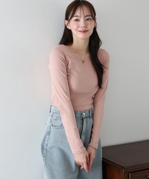BLUEEAST(ブルーイースト)の「《新色追加》クルーネックカラーTシャツ(Tシャツ/カットソー・レディース・ホワイト/ブラック/イエロー/ピンク/ブルー・MEDIUM)」の17枚目の写真