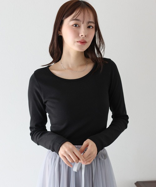 BLUEEAST(ブルーイースト)の「《新色追加》クルーネックカラーTシャツ(Tシャツ/カットソー・レディース・ホワイト/ブラック/イエロー/ピンク/ブルー・MEDIUM)」の22枚目の写真