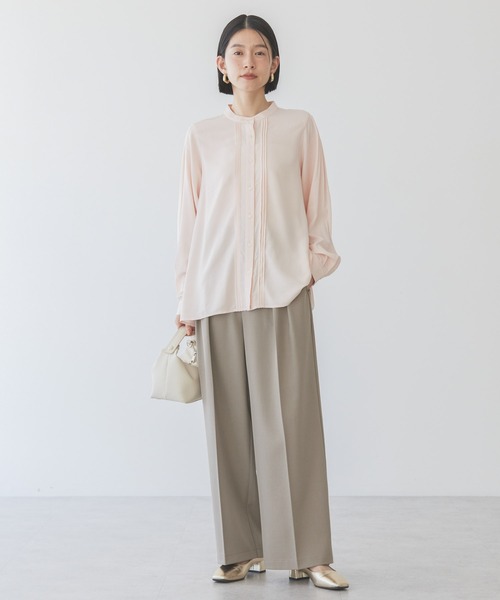 AMERICAN HOLIC（アメリカンホリック）の「タックワイドパンツ（スラックス・レディース・ベージュ/ブラック/グリーン・L/M/S）」の22枚目の写真