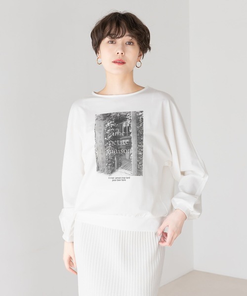 Elura(エルーラ)の「ポンチフォトTシャツ/289200(Tシャツ/カットソー・レディース・ブラック/ホワイト/ホワイト系その他6・MEDIUM/LARGE)」の3枚目の写真