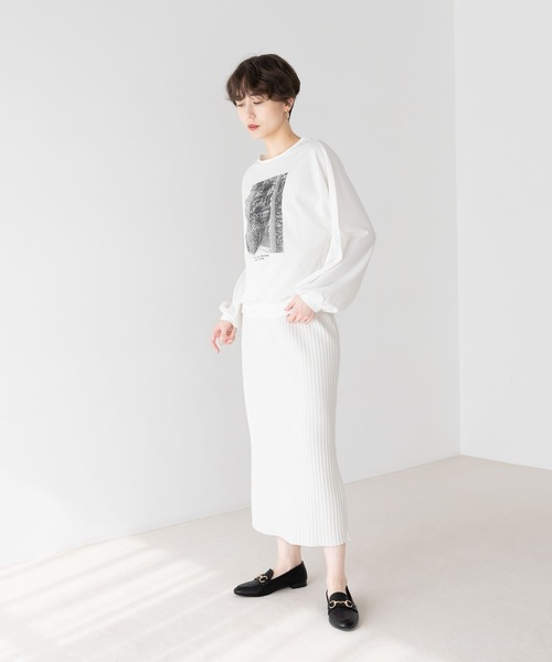 Elura(エルーラ)の「ポンチフォトTシャツ/289200(Tシャツ/カットソー・レディース・ブラック/ホワイト/ホワイト系その他6・MEDIUM/LARGE)」の22枚目の写真