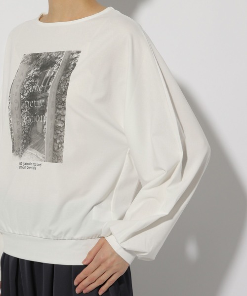 Elura(エルーラ)の「ポンチフォトTシャツ/289200(Tシャツ/カットソー・レディース・ブラック/ホワイト/ホワイト系その他6・MEDIUM/LARGE)」の10枚目の写真