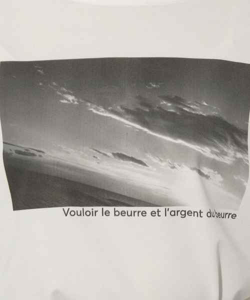 Elura(エルーラ)の「ポンチフォトTシャツ/289200(Tシャツ/カットソー・レディース・ブラック/ホワイト/ホワイト系その他6・MEDIUM/LARGE)」の5枚目の写真