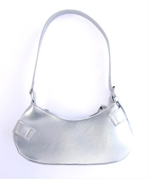 clear(クリア)の「ダブルベルテッドショルダーバッグ≪SS新作≫(ショルダーバッグ・レディース・シルバー/ブラック/アイボリー・F)」の6枚目の写真