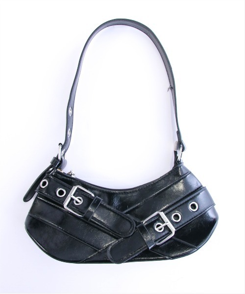 clear(クリア)の「ダブルベルテッドショルダーバッグ≪SS新作≫(ショルダーバッグ・レディース・シルバー/ブラック/アイボリー・F)」の11枚目の写真