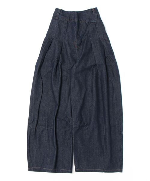 Futier land（フューティアランド）の「デニムアシメタックパンツ（デニムパンツ・レディース・グレー/ライトブルー/インディゴブルー・FREE）」の22枚目の写真