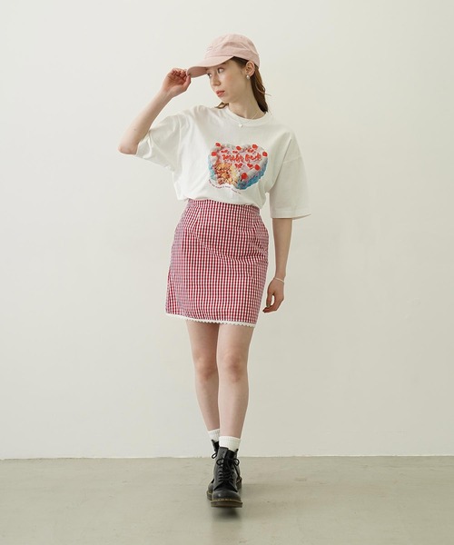 MILKFED.（ミルクフェド）の「ANNIVERSARY CAKE WIDE S/S TEE（Tシャツ/カットソー・レディース・ブラック/ホワイト・L/M）」の13枚目の写真
