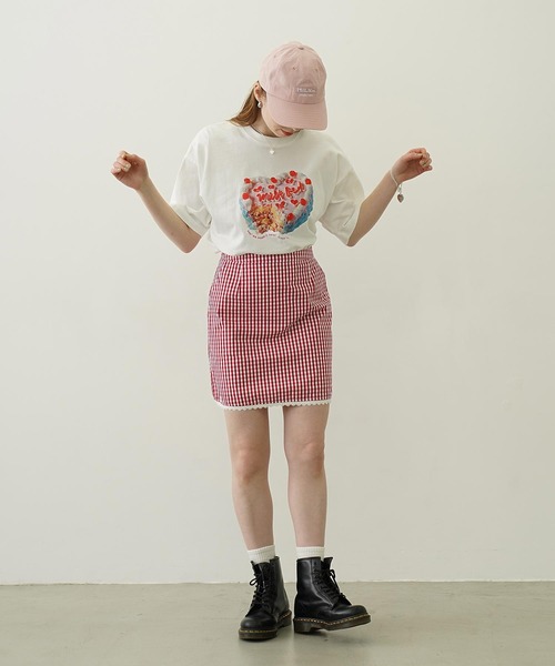 MILKFED.（ミルクフェド）の「ANNIVERSARY CAKE WIDE S/S TEE（Tシャツ/カットソー・レディース・ブラック/ホワイト・L/M）」の15枚目の写真