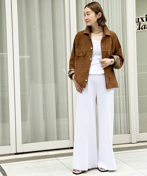 Deuxieme Classe（ドゥーズィエムクラス）の「【CINQUANTA/チンクアンタ】スエードブルゾン（ブルゾン・レディース・ブラウン・FREE）」の4枚目の写真