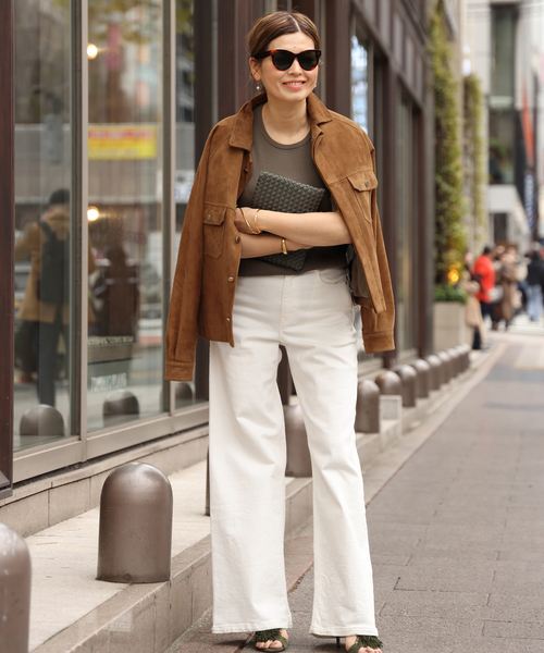 Deuxieme Classe（ドゥーズィエムクラス）の「【CINQUANTA/チンクアンタ】スエードブルゾン（ブルゾン・レディース・ブラウン・FREE）」の7枚目の写真