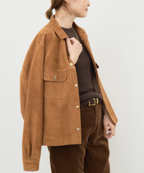 CINQUANTA/チンクアンタ】スエードブルゾン（ブルゾン）｜Deuxieme