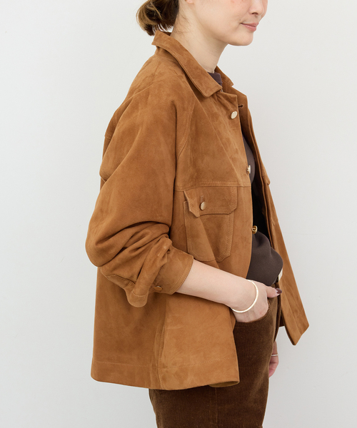 CINQUANTA/チンクアンタ】スエードブルゾン（ブルゾン）｜Deuxieme