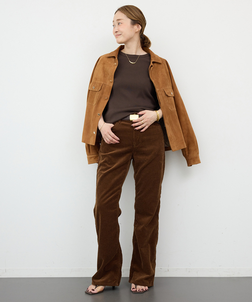 Deuxieme Classe（ドゥーズィエムクラス）の「【CINQUANTA/チンクアンタ】スエードブルゾン（ブルゾン・レディース・ブラウン・FREE）」の15枚目の写真