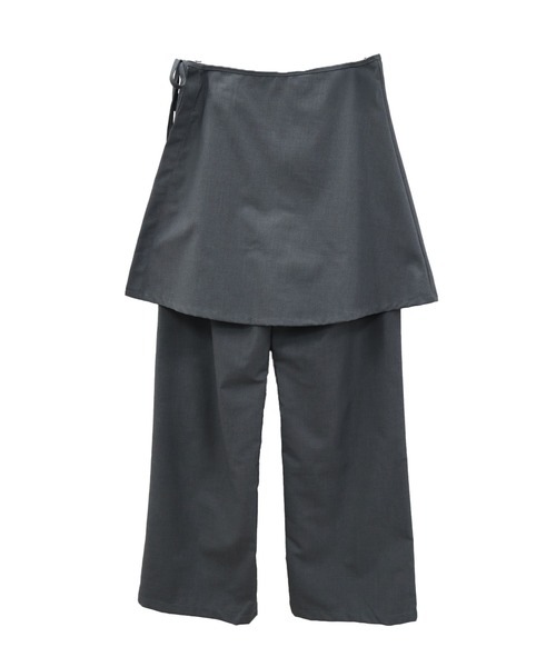 セール】ラップスカート2WAYレイヤードパンツ/ 春服 夏服 秋服