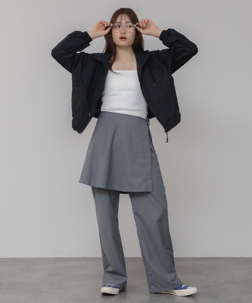 NOD レイヤードスカートパンツ　レイヤードパンツ スカートレイヤードパンツ レディース[品番：PA000016614]｜coca（コカ