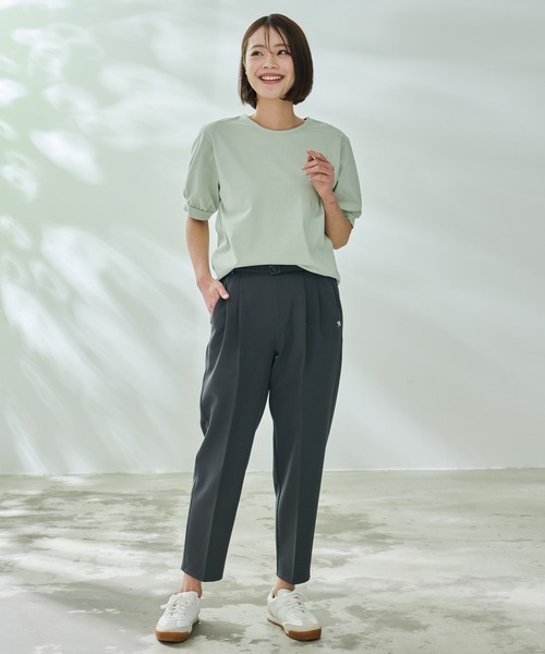 Arnold Palmer(アーノルドパーマー)の「パフスリーブ ラウンドテール Tシャツ(Tシャツ/カットソー・レディース・ブラック/ライトグリーン/ホワイト/ネイビー・M/L/S)」の17枚目の写真