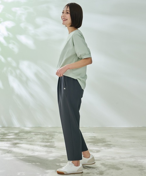 Arnold Palmer(アーノルドパーマー)の「パフスリーブ ラウンドテール Tシャツ(Tシャツ/カットソー・レディース・ブラック/ライトグリーン/ホワイト/ネイビー・M/L/S)」の18枚目の写真