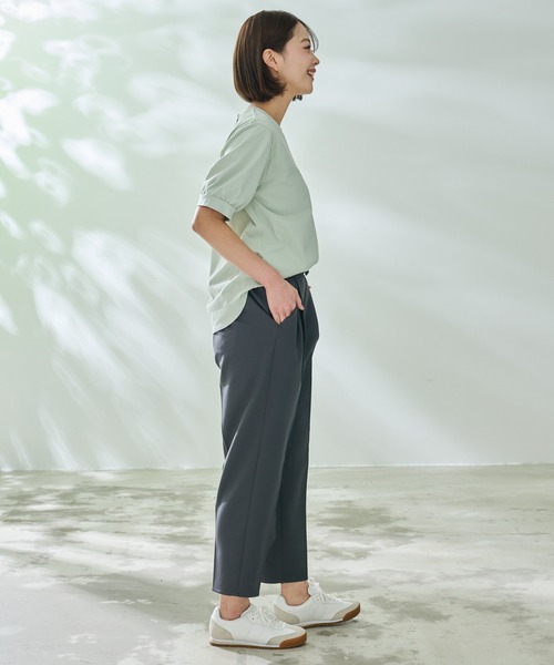 Arnold Palmer(アーノルドパーマー)の「パフスリーブ ラウンドテール Tシャツ(Tシャツ/カットソー・レディース・ブラック/ライトグリーン/ホワイト/ネイビー・M/L/S)」の13枚目の写真