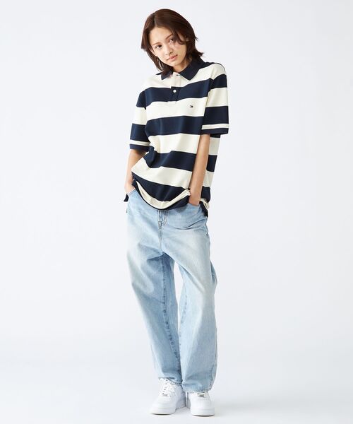 TOMMY HILFIGER(トミーヒルフィガー)の「ブロッキングプラケットコントラストポロシャツ(ポロシャツ・メンズ・ホワイト/レッド/グリーン・LARGE/MEDIUM/SMALL/X-LARGE)」の5枚目の写真