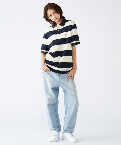 TOMMY HILFIGER(トミーヒルフィガー)の「ブロッキングプラケットコントラストポロシャツ(ポロシャツ・メンズ・ホワイト/レッド/グリーン・LARGE/MEDIUM/SMALL/X-LARGE)」の6枚目の写真