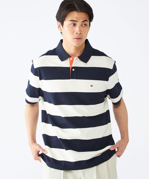 TOMMY HILFIGER(トミーヒルフィガー)の「ブロッキングプラケットコントラストポロシャツ(ポロシャツ・メンズ・ホワイト/レッド/グリーン・LARGE/MEDIUM/SMALL/X-LARGE)」の9枚目の写真