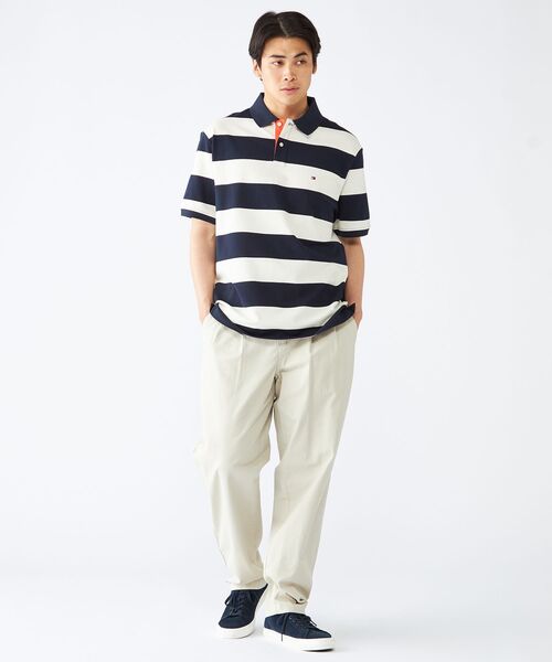 TOMMY HILFIGER(トミーヒルフィガー)の「ブロッキングプラケットコントラストポロシャツ(ポロシャツ・メンズ・ホワイト/レッド/グリーン・LARGE/MEDIUM/SMALL/X-LARGE)」の10枚目の写真