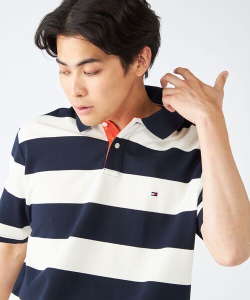 TOMMY HILFIGER(トミーヒルフィガー)の「ブロッキングプラケットコントラストポロシャツ(ポロシャツ・メンズ・ホワイト/レッド/グリーン・LARGE/MEDIUM/SMALL/X-LARGE)」の11枚目の写真