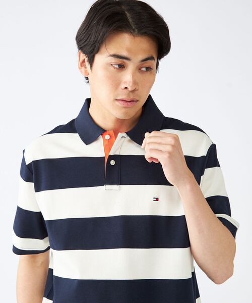 TOMMY HILFIGER(トミーヒルフィガー)の「ブロッキングプラケットコントラストポロシャツ(ポロシャツ・メンズ・ホワイト/レッド/グリーン・LARGE/MEDIUM/SMALL/X-LARGE)」の12枚目の写真