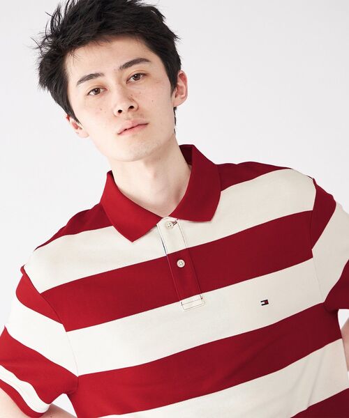TOMMY HILFIGER(トミーヒルフィガー)の「ブロッキングプラケットコントラストポロシャツ(ポロシャツ・メンズ・ホワイト/レッド/グリーン・LARGE/MEDIUM/SMALL/X-LARGE)」の13枚目の写真