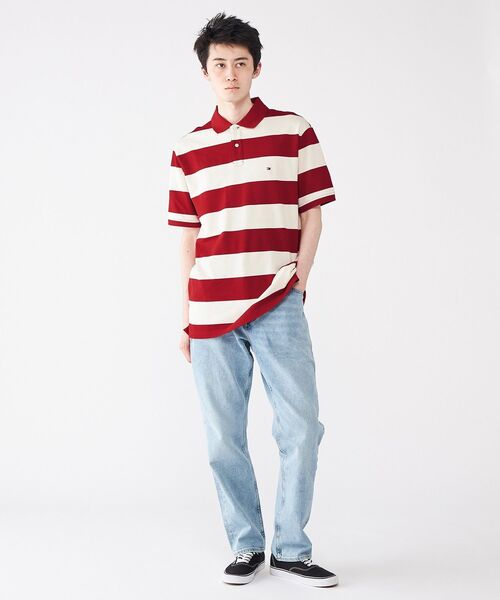 TOMMY HILFIGER(トミーヒルフィガー)の「ブロッキングプラケットコントラストポロシャツ(ポロシャツ・メンズ・ホワイト/レッド/グリーン・LARGE/MEDIUM/SMALL/X-LARGE)」の14枚目の写真