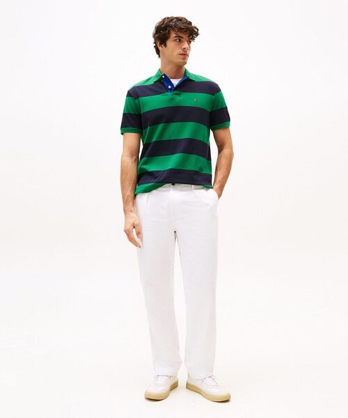 TOMMY HILFIGER(トミーヒルフィガー)の「ブロッキングプラケットコントラストポロシャツ(ポロシャツ・メンズ・ホワイト/レッド/グリーン・LARGE/MEDIUM/SMALL/X-LARGE)」の15枚目の写真