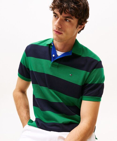 TOMMY HILFIGER(トミーヒルフィガー)の「ブロッキングプラケットコントラストポロシャツ(ポロシャツ・メンズ・ホワイト/レッド/グリーン・LARGE/MEDIUM/SMALL/X-LARGE)」の16枚目の写真