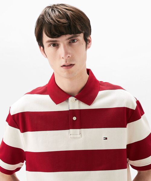 TOMMY HILFIGER(トミーヒルフィガー)の「ブロッキングプラケットコントラストポロシャツ(ポロシャツ・メンズ・ホワイト/レッド/グリーン・LARGE/MEDIUM/SMALL/X-LARGE)」の22枚目の写真