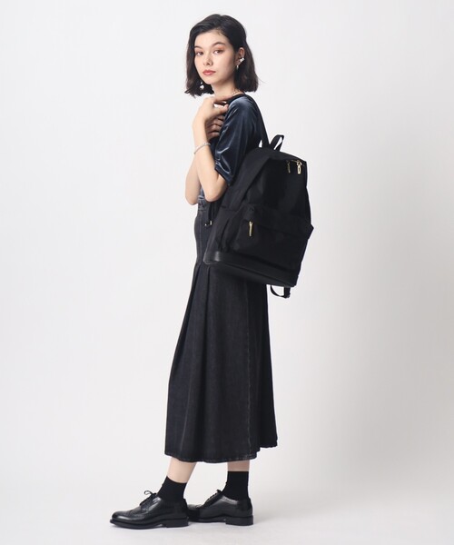 TOFF&LOADSTONE(トフアンドロードストーン)の「Sack backpack(ザック バックパック)(バックパック/リュック・レディース・カーキ/ライトグレー系9/ブラック・00)」の7枚目の写真