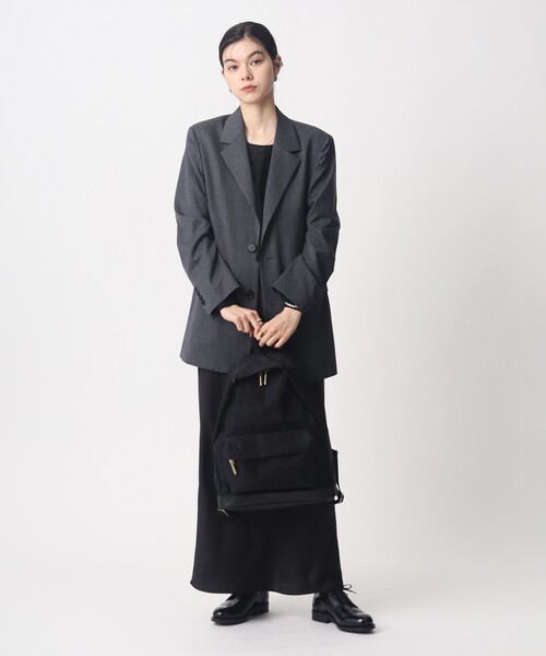 TOFF&LOADSTONE(トフアンドロードストーン)の「Sack backpack(ザック バックパック)(バックパック/リュック・レディース・カーキ/ライトグレー系9/ブラック・00)」の9枚目の写真