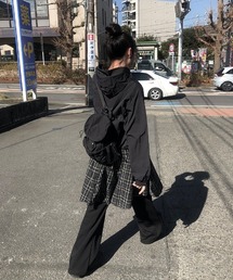 anyonemore | チェック柄アンバランスミディスカート(スカート)