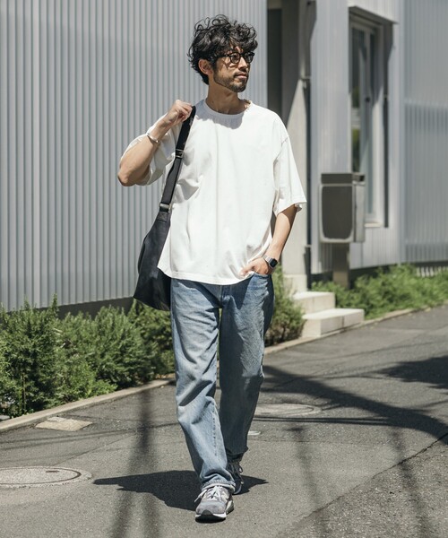 Firsthand(ファーストハンド)の「Firsthand/ファーストハンド 7.3オンス ダメージ加工 バックプリント ショートスリーブTシャツ / ワンポイント刺繍 / オーバーサイズ クルーネック 半袖Tシャツ(Tシャツ/カットソー・メンズ・グレー/ホワイト/ブラック・L/M)」の12枚目の写真