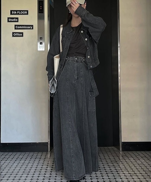 short denim bi color stitch JK（デニムジャケット）｜WILLFULLY