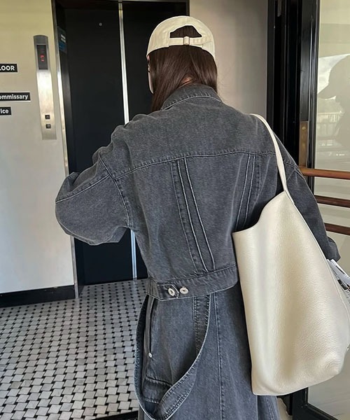 short denim bi color stitch JK（デニムジャケット）｜WILLFULLY