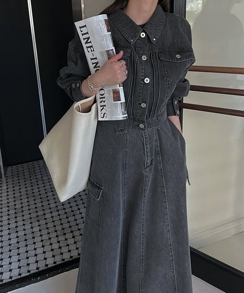 short denim bi color stitch JK（デニムジャケット）｜WILLFULLY