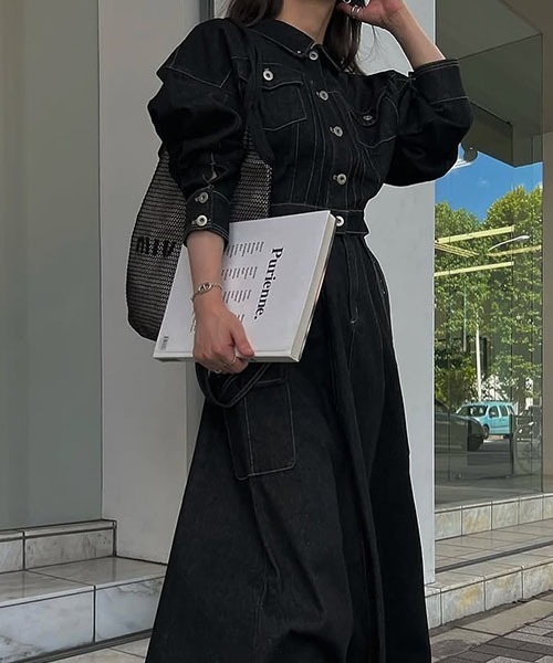 short denim bi color stitch JK（デニムジャケット）｜WILLFULLY