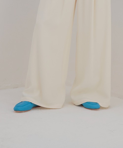 FABIO RUSCONI(ファビオルスコーニ)の「FABIO RUSCONI / EMA loafer(ラムレザーローファー 2224)(ローファー・レディース・ブルー/ブラック・37/36)」の1枚目の写真