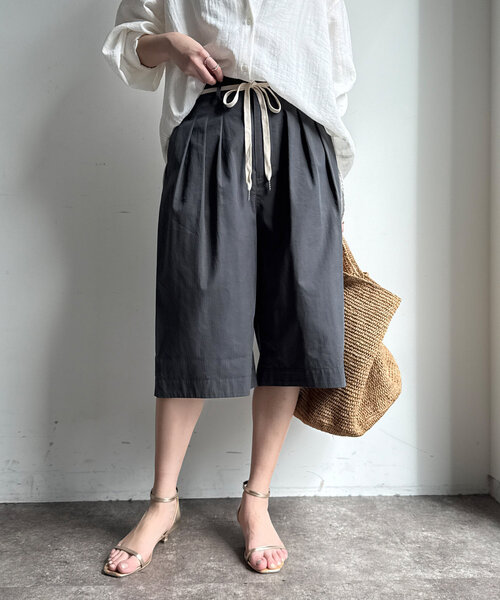 DouDou（ドゥドゥ）の「ハーフパンツ（その他パンツ・レディース・チャコールグレー/ベージュ・FREE）」の10枚目の写真