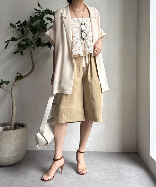 DouDou（ドゥドゥ）の「ハーフパンツ（その他パンツ・レディース・チャコールグレー/ベージュ・FREE）」の15枚目の写真