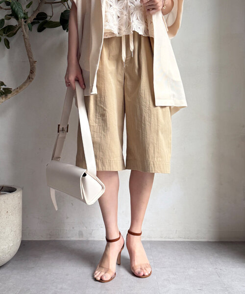 DouDou（ドゥドゥ）の「ハーフパンツ（その他パンツ・レディース・チャコールグレー/ベージュ・FREE）」の17枚目の写真