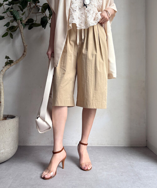 DouDou（ドゥドゥ）の「ハーフパンツ（その他パンツ・レディース・チャコールグレー/ベージュ・FREE）」の18枚目の写真