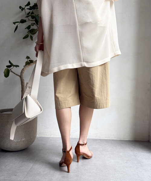 DouDou（ドゥドゥ）の「ハーフパンツ（その他パンツ・レディース・チャコールグレー/ベージュ・FREE）」の20枚目の写真